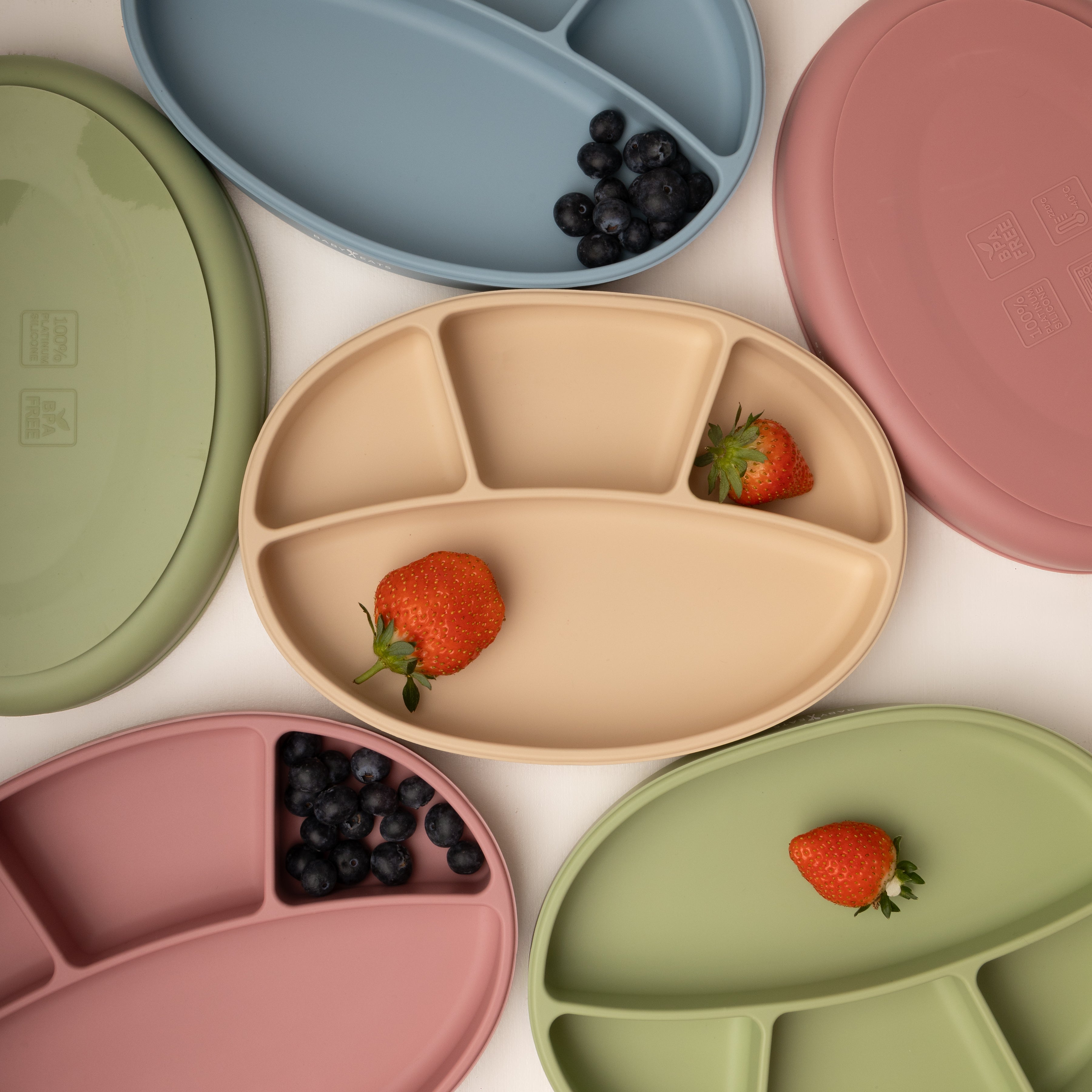 Silicone Divided Suction Plate